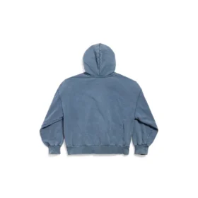 Hoodie com capuz e fecho completo Enjoy Paris, corte regular «Azul Desbotado» 803264TRVL99340