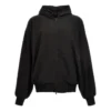 Hoodie com capuz e fecho, corte largo «Preto» 750965TNT391000