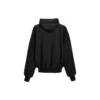 Hoodie com capuz e fecho, corte largo «Preto» 750965TNT391000
