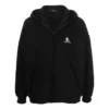 Hoodie com capuz e fecho de correr com logótipo bordado «Preto» 674719TLVH81070