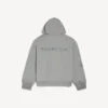 Hoodie com capuz e fecho de correr para homem da Balenciaga, com encaixe regular, na cor cinzenta Balenciaga