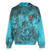 Hoodie com capuz e fecho de correr para skater, corte médio «Blue Sky» 744457TOVA84900