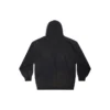 Hoodie com capuz e fecho de correr Paris, corte justo «Black Faded» 744454TOVI41055