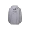 Hoodie com capuz e fecho, estampado, corte justo «Cinza» 744454TOVN41167