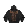 Hoodie com capuz e fecho Heavy Metal Oversized «Black Faded» 744444TOVD91055