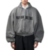 Hoodie com capuz e fecho redondo Human Being «Cinza Escuro» 827153TSVB91441