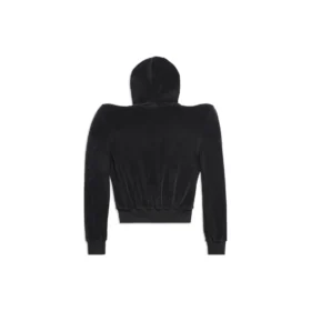 Hoodie com capuz e fecho redondo nos ombros «Black» 767880TNV611000