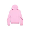 Hoodie com capuz e fecho sem logótipo, corte justo «Rosa Claro Branco» 788243TQVK55708