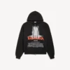 Hoodie com capuz e fecho «The Door» para homem, em tamanho oversized, na cor preta