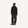 Hoodie com capuz e fecho «The Door» para homem, em tamanho oversized, na cor preta