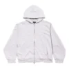 Hoodie com capuz e fecho traseiro, corte regular «Dirty White baby-pink» 803264TSVP12420