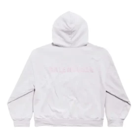 Hoodie com capuz e fecho traseiro, corte regular «Dirty White baby-pink» 803264TSVP12420