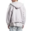 Hoodie com capuz e fecho traseiro, corte regular «Dirty White baby-pink» 803264TSVP12420