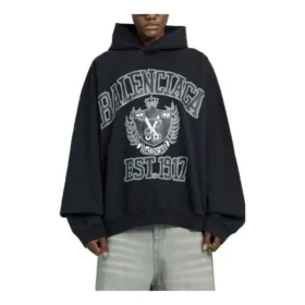 Hoodie com capuz e logótipo «Black Cottom» 744463TOVK28190