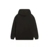 Hoodie com capuz e logótipo, corte médio «Preto Desbotado» 600583TLVB81146
