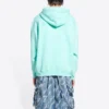 Hoodie com capuz e logótipo, corte médio «Terquesa» 600583TLVB83062