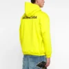 Hoodie com capuz e logótipo de corte médio «Yellow» 600583TIV847440
