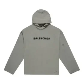 Hoodie com capuz e logótipo esbatido «Cinza» 661711TKVD68174
