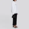 Hoodie com capuz e logótipo impresso Branco 578135TIV559040