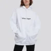 Hoodie com capuz e logótipo impresso Branco 578135TIV559040