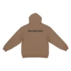 Hoodie com capuz e logótipo nas costas, corte regular «Castanho» 600583TMVF57761