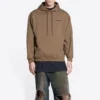 Hoodie com capuz e logótipo nas costas, corte regular «Castanho» 600583TMVF57761