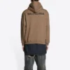 Hoodie com capuz e logótipo nas costas, corte regular «Castanho» 600583TMVF57761