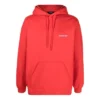 Hoodie com capuz e logótipo nas costas, corte regular «Vermelho Brilhante» 600583TMVF53168
