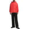 Hoodie com capuz e logótipo nas costas, corte regular «Vermelho Brilhante» 600583TMVF53168