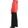 Hoodie com capuz e logótipo nas costas, corte regular «Vermelho Brilhante» 600583TMVF53168