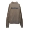 Hoodie com capuz e logótipo quadrado «Taupe Black» 729361TNVL27761
