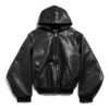 Hoodie com capuz, forrado e fecho de correr, corte largo «Preto» 790311TQS141000