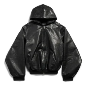 Hoodie com capuz, forrado e fecho de correr, corte largo «Preto» 790311TQS141000