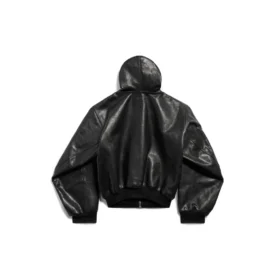 Hoodie com capuz, forrado e fecho de correr, corte largo «Preto» 790311TQS141000