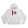 Hoodie com capuz I Love, corte médio «Branco» 742603TOVH59081