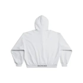 Hoodie com capuz I Love, corte médio «Branco» 742603TOVH59081