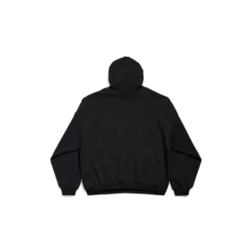 Hoodie com capuz Paris Strass, corte largo «Preto» 803265TRVL41000