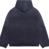 Hoodie com capuz sem comentários, corte largo «Azul-marinho» 674986TLVG43967