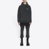 Hoodie com capuz Sporty B, corte médio «Preto» 600583TLVA11070