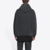 Hoodie com capuz Sporty B, corte médio «Preto» 600583TLVA11070