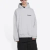 Hoodie com capuz Turn, corte largo «Cinza mesclado e preto» 674986TLVB41167