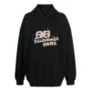 Hoodie com ícone BB Icon desenhado à mão, corte largo, «Preto» 620973TNVQ11059