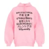 Hoodie com estampado SS21 Rosa 641529TJVI61401
