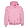Hoodie com fecho «Faded Dirty Pink» 803264TRVS59568