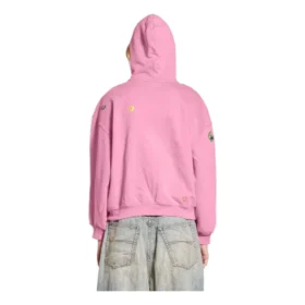 Hoodie com fecho «Faded Dirty Pink» 803264TRVS59568