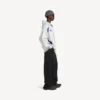 Hoodie com fecho oversized da Balenciaga para homem | Colaboração com a NBA em branco/multicolorido