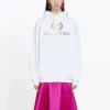 Hoodie com logótipo arco-íris Branco 570798TEV509044