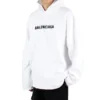 Hoodie com logótipo esbatido e efeito desgastado «Branco» 661711TKVD69040