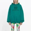 Hoodie com logótipo verde 556111TDV043068