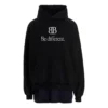 Hoodie com T-shirt remendada BB Be Different «Preto» 720406TNVV11070